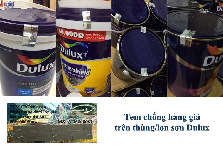 cách nhận biết sơn dulux thật giả